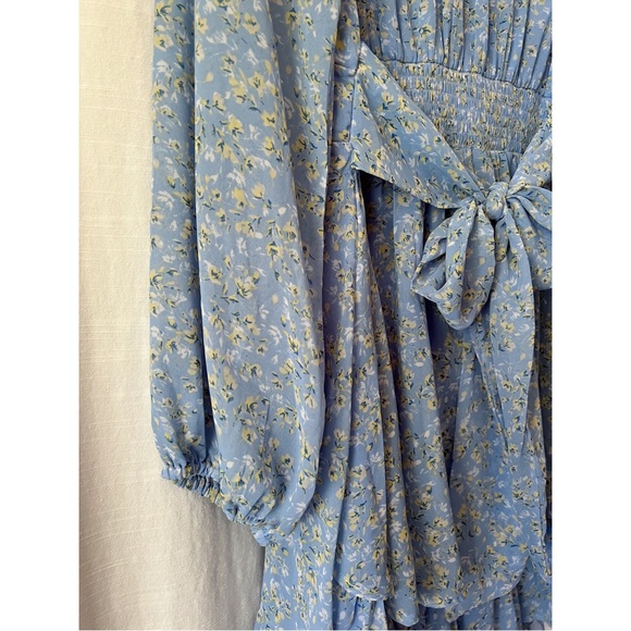 Japna | Long Sleeve Flowy Mini Dress - Picture 5 of 6